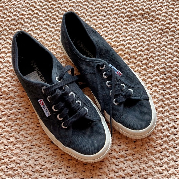 Superga Shoes - Superga Cotu Classic Black Sneaker